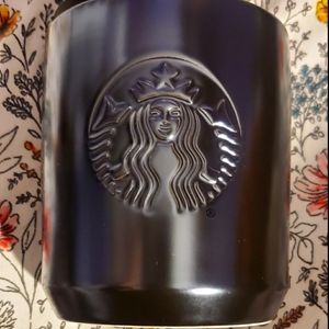 Starbucks matte black charcoal mini mug/tumbler